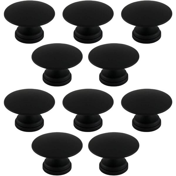 Conjunto De 10 Puxadores 200 Tucson Ponto Preto Fosco Para M