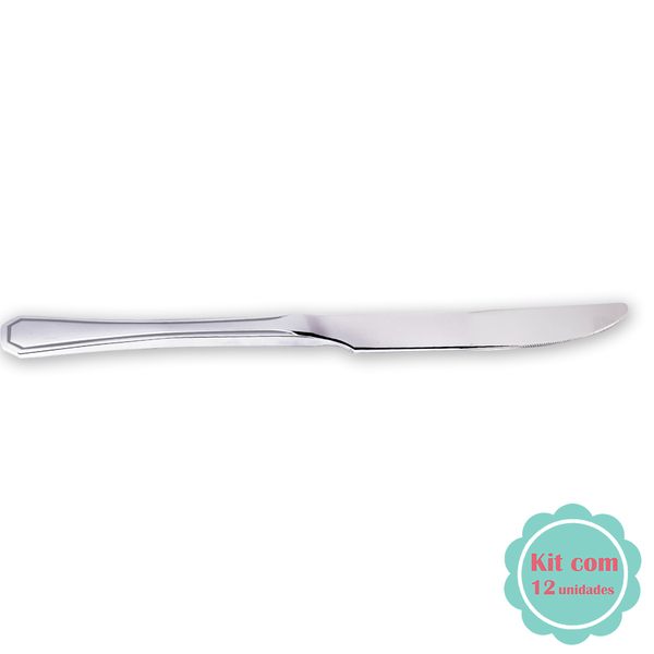 Conjunto De 12 Facas De Sobremesa Class Inox Class Home
