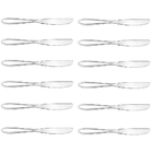 Conjunto De 12 Facas De Sobremesa Classic Inox Class Home