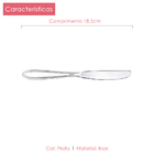 Conjunto De 12 Facas De Sobremesa Classic Inox Class Home