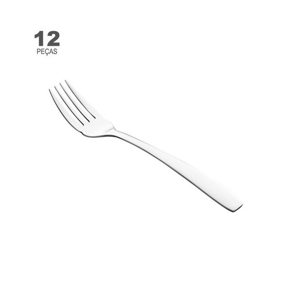 Conjunto De 12 Garfos De Peixe Wolff London De Aço Inox