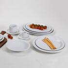 Conjunto De 12 Pratos Rasos Para Refeições De Porcelana Iguaç