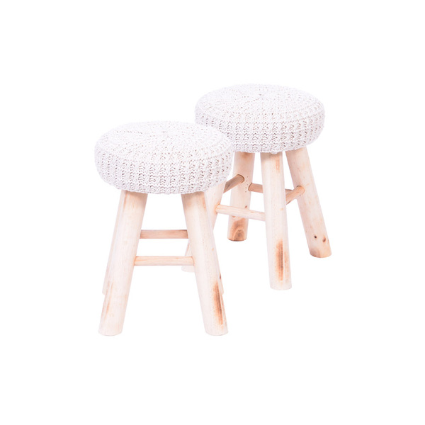 Conjunto De 2 Banquetas 6630 - Or Design - Branco