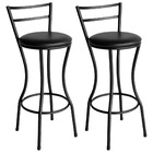 Conjunto De 2 Banquetas Alta Home De Aço De Carbono