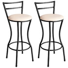 Conjunto De 2 Banquetas Alta Home De Aço De Carbono