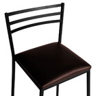 Conjunto De 2 Banquetas Alta Lisboa De Aço De Carbono