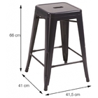 Conjunto De 2 Banquetas Media 6607- Or Design - Branco