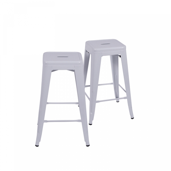 Conjunto De 2 Banquetas Media 6607- Or Design - Branco