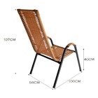 Conjunto De 2 Cadeira Canadá Para Área Externa De Aço Carbono