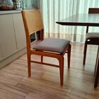 Conjunto De 2 Cadeira Em Madeira Maciça E Encosto Em Tela Viv