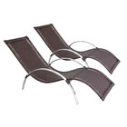 Conjunto de 2 Cadeira Espreguiçadeira Ilha do Mel de Fibra Si