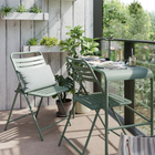 Conjunto de 2 Cadeiras Dobrável 85x49x55cm Aço Verde Café II Naterial