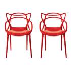 Conjunto De 2 Cadeiras Allegra Vermelha