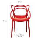 Conjunto De 2 Cadeiras Allegra Vermelha