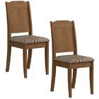 Conjunto De 2 Cadeiras Barbara Ii - Cimol - Savana / Café