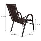 Conjunto De 2 Cadeiras Bela De Aço Carbono E Fibra Sintética