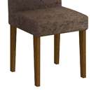 Conjunto De 2 Cadeiras De Jantar Athenas Imbuia Suede Amassad