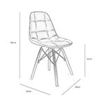 Conjunto De 2 Cadeiras Eames Botonãª Empório  Amarelo