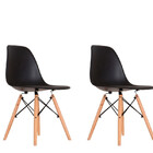 Conjunto De 2 Cadeiras Eames Design Eiffel Para Mesa De Compu
