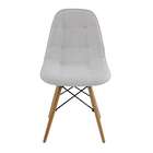 Conjunto De 2 Cadeiras Eiffel Estofada Branca