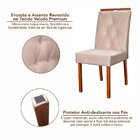 Conjunto De 2 Cadeiras Em Madeira Maciça E Estofada Cristal A