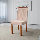 Conjunto De 2 Cadeiras Em Madeira Maciça E Estofada Cristal A