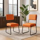 Conjunto De 2 Cadeiras Flórida Couro Sintético Sala De Jantar