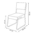 Conjunto De 2 Cadeiras Flórida Couro Sintético Sala De Jantar