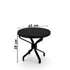 Conjunto De 2 Cadeiras Ibiza Alumínio Preto Tela Azul