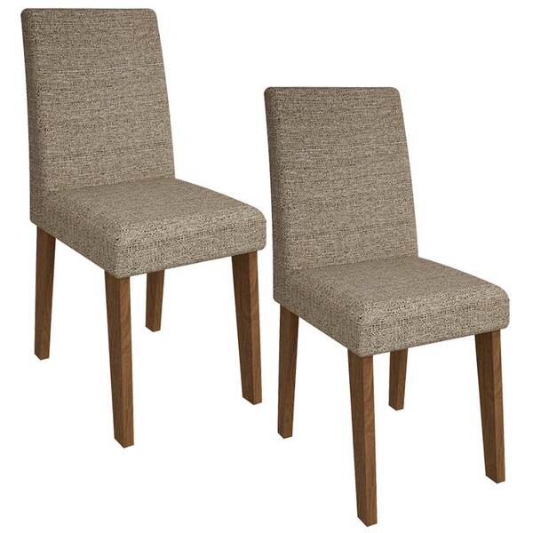 Conjunto De 2 Cadeiras Milena - Cimol - Savana / Nude