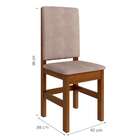 Conjunto De 2 Cadeiras Mistic Suede Canela