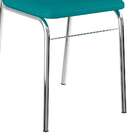 Conjunto De 2 Cadeiras Napa Cromado 1708 – Carraro - Turquesa