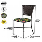 Conjunto de 2 Cadeiras para Área Externa Gramado Fibra Junco
