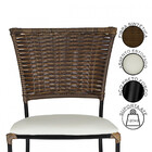 Conjunto de 2 Cadeiras para Área Externa Gramado Fibra Junco