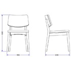 Conjunto De 2 Cadeiras Sintra- Móveis Clement - Preto Ebaniza