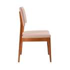 Conjunto De 2 Cadeirasde Jantar Kindon Ii Estofada Castanho E