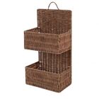 Conjunto De 2 Cestos De Fibra Sintetica Para Parede 25cm X 15