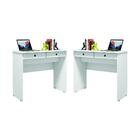 Conjunto De 2 Escrivaninhas Saturno Branco