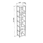 Conjunto De 2 Estantes Guarda-roupa Para Closet Com 5 Gavetas