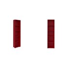 Conjunto De 2 Estantes Para Livros 1,2x1,8m Multy Espresso Mó