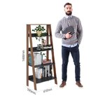 Conjunto De 2 Estantes Para Livros Escada Biblioteca 140x61cm