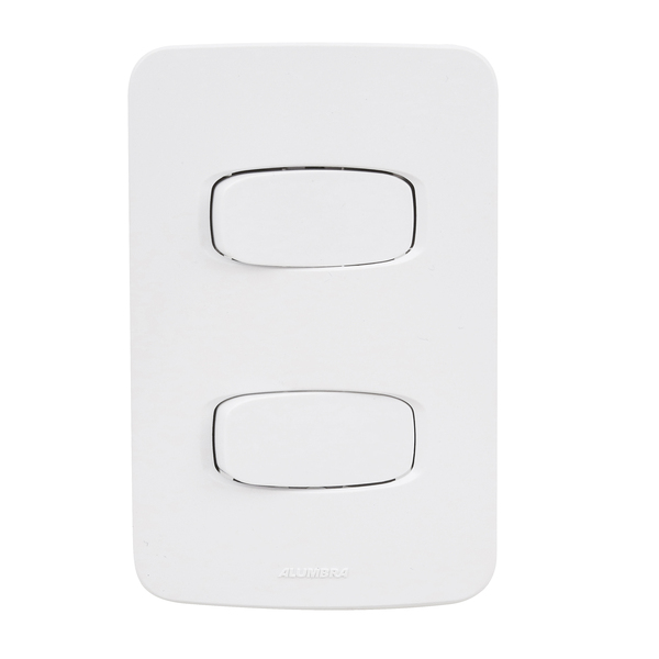 Conjunto de 2 Interruptores Simples 10A 4x2 Branco Gracia