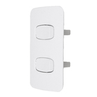 Conjunto de 2 Interruptores Simples 10A 4x2 Branco Gracia