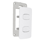 Conjunto de 2 Interruptores Simples 10A 4x2 Branco Gracia