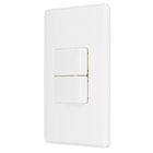 Conjunto de 2 Interruptores Simples 10A Branco S19 Simon