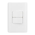 Conjunto de 2 Interruptores Simples 10A Branco S19 Simon