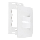 Conjunto de 2 Interruptores Simples Branco Lille Lexman