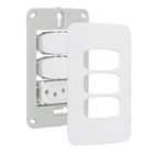 Conjunto de 2 Interruptores Simples com Tomada 10A 4X2 Branco Gracia
