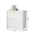 Conjunto De 2 Mesas De Cabeceira Doble Com 2 Gavetas