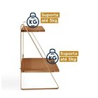 Conjunto De 2 Mesas De Cabeceira Em Aço Begônia Cabecasa Made